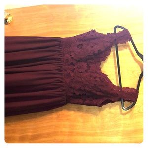 Worn as a bridesmaid dress.